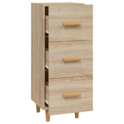 Berkfield Sideboard Sonoma Oak 34.5X34X90 Cm Engineered Wood - thumbnail 6