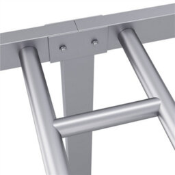 Yaheetech Silver 3Ft Single Metal Bed Frame With Slatted Headboard And Footboard - thumbnail 8