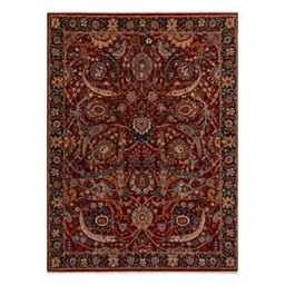 RugsX Carpet Wool Keshan Fringe, Ornament Oriental 6650/53578 Terracotta Beige 120X145 Cm - thumbnail 2