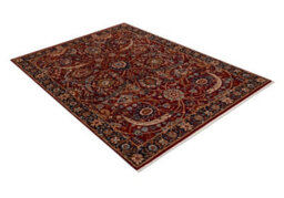 RugsX Carpet Wool Keshan Fringe, Ornament Oriental 6650/53578 Terracotta Beige 120X145 Cm - thumbnail 3