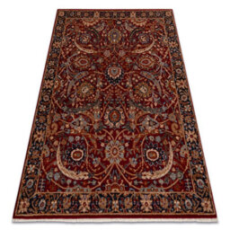 RugsX Carpet Wool Keshan Fringe, Ornament Oriental 6650/53578 Terracotta Beige 120X145 Cm - thumbnail 4