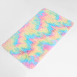 OHS Fluffy Rug Anti-Slip Plain Shaggy Floor Mat, Tie Dye - 80 X 150Cm - thumbnail 6