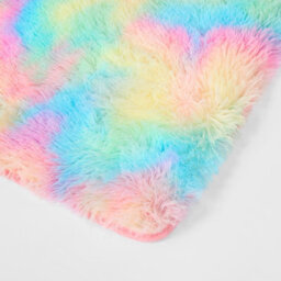 OHS Fluffy Rug Anti-Slip Plain Shaggy Floor Mat, Tie Dye - 80 X 150Cm - thumbnail 7