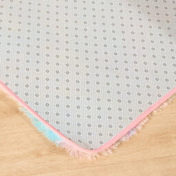 OHS Fluffy Rug Anti-Slip Plain Shaggy Floor Mat, Tie Dye - 80 X 150Cm - thumbnail 4