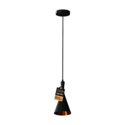 Ledsone Black Industrial Pendant Light  Modern Hanging Lamp With E27 Socket, Farmhouse Decor For Dining Room & Kitchen