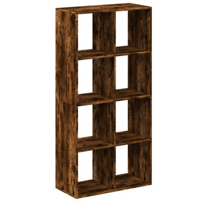 Berkfield Durable Room Divider Bookcase Smoked Oak 69.5X29X137.5 Cm Engineered Wood - image 1