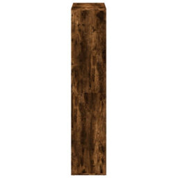 Berkfield Durable Room Divider Bookcase Smoked Oak 69.5X29X137.5 Cm Engineered Wood - thumbnail 6