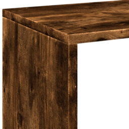 Berkfield Durable Room Divider Bookcase Smoked Oak 69.5X29X137.5 Cm Engineered Wood - thumbnail 9