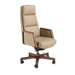 Angel Cerda Mink Leatherette Swivel Office Chair