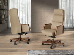 Angel Cerda Mink Leatherette Swivel Office Chair - thumbnail 3