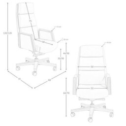 Angel Cerda Mink Leatherette Swivel Office Chair - thumbnail 8
