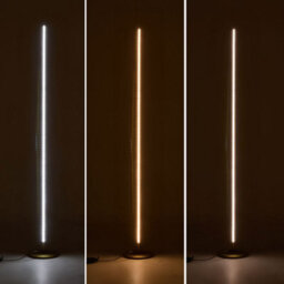 Komore 12W Eye-Friendly Gold Slim Aluminium Iron Base Led Floor Light - thumbnail 7