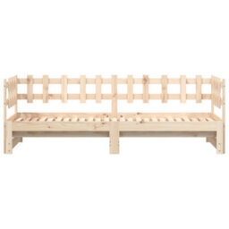 Berkfield Pull-Out Day Bed 2X(80X200) Cm Solid Wood Pine - thumbnail 6