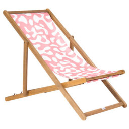 Beliani Set Of 2 Sun Lounger Replacement Fabrics Anzio/avellino 113 X 44 Cm Pink - thumbnail 4