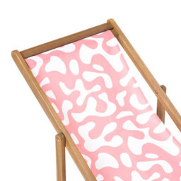 Beliani Set Of 2 Sun Lounger Replacement Fabrics Anzio/avellino 113 X 44 Cm Pink - thumbnail 5