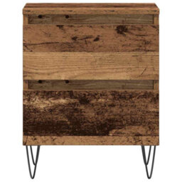 Berkfield Bedside Cabinets 2 Pcs Old Wood 40X35X50 Cm Engineered Wood - thumbnail 6