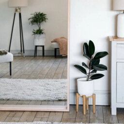 Jōbū Jobu Home - Hanaka - Full Length Natural Oak Rectangle Mirror - 200Cm X 100Cm - thumbnail 5