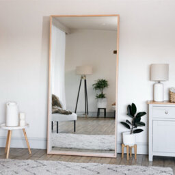 Jōbū Jobu Home - Hanaka - Full Length Natural Oak Rectangle Mirror - 200Cm X 100Cm - thumbnail 1