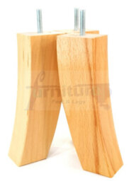 L&F 4X Replacement Furniture Legs Solid Wood Feet 185mm Height Sofas Chairs Settee Cabinets M8(8mm) Tsp2022 (Natural) - thumbnail 5