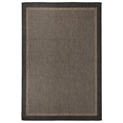 Berkfield Outdoor Flatweave Rug 160X230 Cm Dark Brown