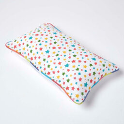 Homescapes Cotton Multi Colour Stars Cushion Cover, 30 X 50 Cm - thumbnail 4