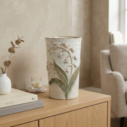 Garden Greatness Embossed Flower Design Vase - Bowls & Vases - thumbnail 1