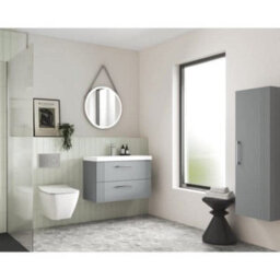 Nuie 400 Tall Unit,nuie Deco 1 Door Wall Hung Tall Storage Unit 400mm Wide - thumbnail 5