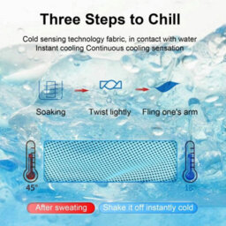"Red Cooling Sports Towel 11.8""x31.5"", Quick Dry Microfiber Ice Towel, Absorbent Towel For Gym Running Camping Travel" - thumbnail 4