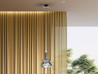 Luminosa Lighting Luminosa Scarlett Slim Pendant Ceiling Light Silver Led 3000K - Uk Stock - image 1