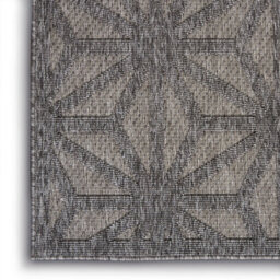 Grey Outdoor Rug, Abstract Optical/ (3D) Stain-Resistant Rug For Patio Decks , Modern Outdoor Area Rug-160Cm X 221Cm - thumbnail 9