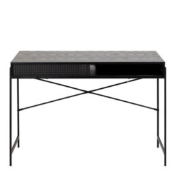Furniture To Go Angus Office Desk With Sliding Door In Black - thumbnail 2