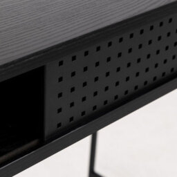 Furniture To Go Angus Office Desk With Sliding Door In Black - thumbnail 6