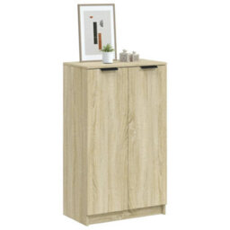 Vidaxl Shoe Cabinet Sonoma Oak 59X35X100.5 Cm Engineered Wood - thumbnail 1