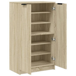 Vidaxl Shoe Cabinet Sonoma Oak 59X35X100.5 Cm Engineered Wood - thumbnail 7
