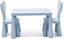 Gainoom 3 Pcs Kids Table And Chair Set Toddler Activity Center Children Writing Desk - thumbnail 8