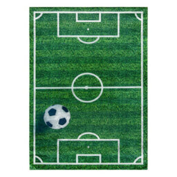 RugsX Bambino 51760 Washing Carpet Pitch, Football For Children Anti-Slip - Green  80X150 Cm - thumbnail 2