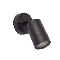 Luminosa Lighting Luminosa Palin Outdoor Spotlight Matt Black, Glass Ip44, Gu10 - thumbnail 2