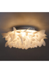 Darphe 53Cm Dia X 25Cm H White Dandelion Remote Control Dimmable Led Ceiling Light For Living Room - thumbnail 7