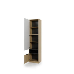 Arte Kanu White And Oak Copenhagen Tall Storage Cabinet 55Cm - thumbnail 2