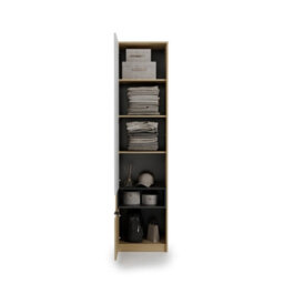 Arte Kanu White And Oak Copenhagen Tall Storage Cabinet 55Cm - thumbnail 6