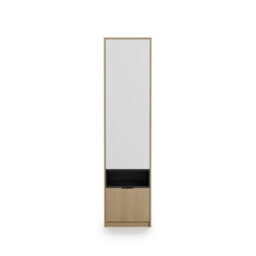 Arte Kanu White And Oak Copenhagen Tall Storage Cabinet 55Cm - thumbnail 4