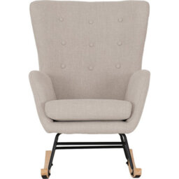 Seconique Hayden Rocking Chair -Beige Fabric - thumbnail 3