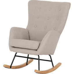 Seconique Hayden Rocking Chair -Beige Fabric - thumbnail 2