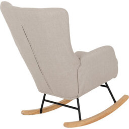 Seconique Hayden Rocking Chair -Beige Fabric - thumbnail 6