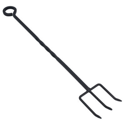 AB Tools Toasting Fork Roaster Loop Twisted Fire Wood Burner Steel Metal 500mm Smore - image 1