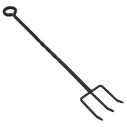 AB Tools Toasting Fork Roaster Loop Twisted Fire Wood Burner Steel Metal 500mm Smore - thumbnail 1