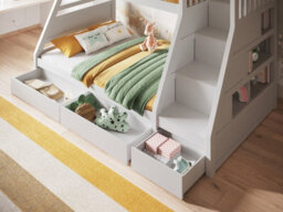 Flair Lunar Triple Bunk Bed - White - thumbnail 4