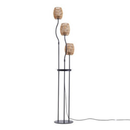 Thehotsale 3-Light 160Cm H Light Braid Lampshade Tray Table Floor Lamp - thumbnail 3