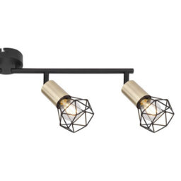 Luminosa Lighting Luminosa Xara I Ceiling Spotlight Bar Black Gold 4X E14 - thumbnail 5