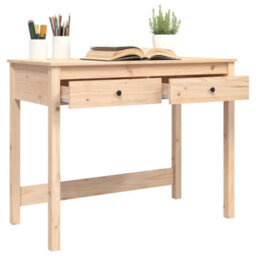 Vidaxl Desk With Drawers 100X50X78 Cm Solid Wood Pine Desks - thumbnail 5